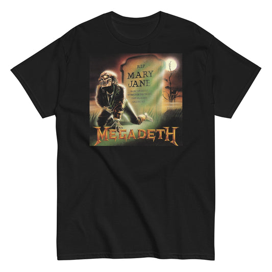 MERCHMOMENT Megadeth - R.I.P. Mary Jane T-Shirt [Apparel] - Rock Band Apparel
