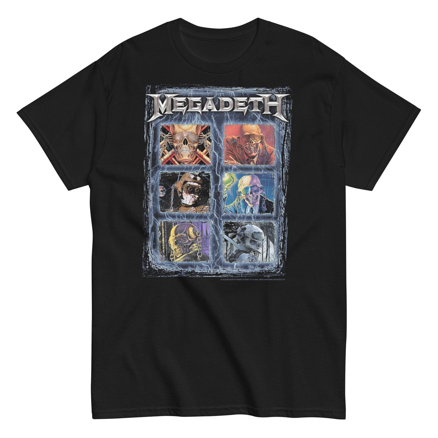 MerchMoment Megadeth - Six Vics T-Shirt [Apparel] Black
