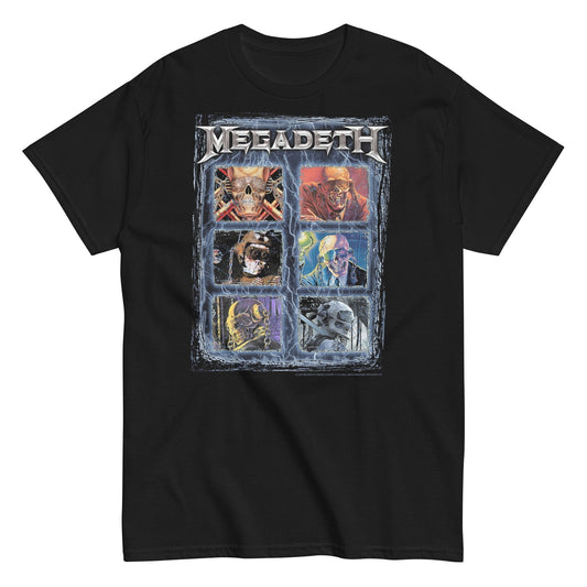 MERCHMOMENT Megadeth - Six Vics T-Shirt [Apparel] - Rock Band Apparel