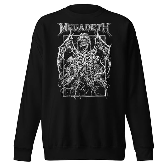 MerchMoment Megadeth - Skeleton Wings Sweatshirt [Apparel] Black