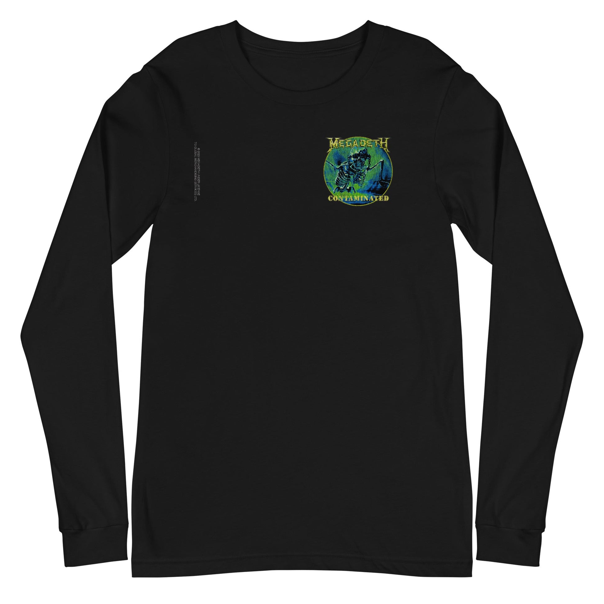 MerchMoment Megadeth - Small Contaminated Long Sleeve T-Shirt [Apparel] Black