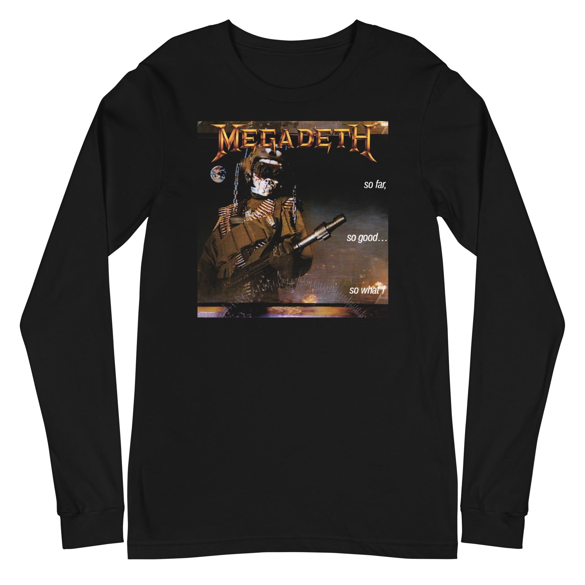 MERCHMOMENT Megadeth - So Far, So Good, So What? Long Sleeve T-Shirt [Apparel] - Rock Band Apparel