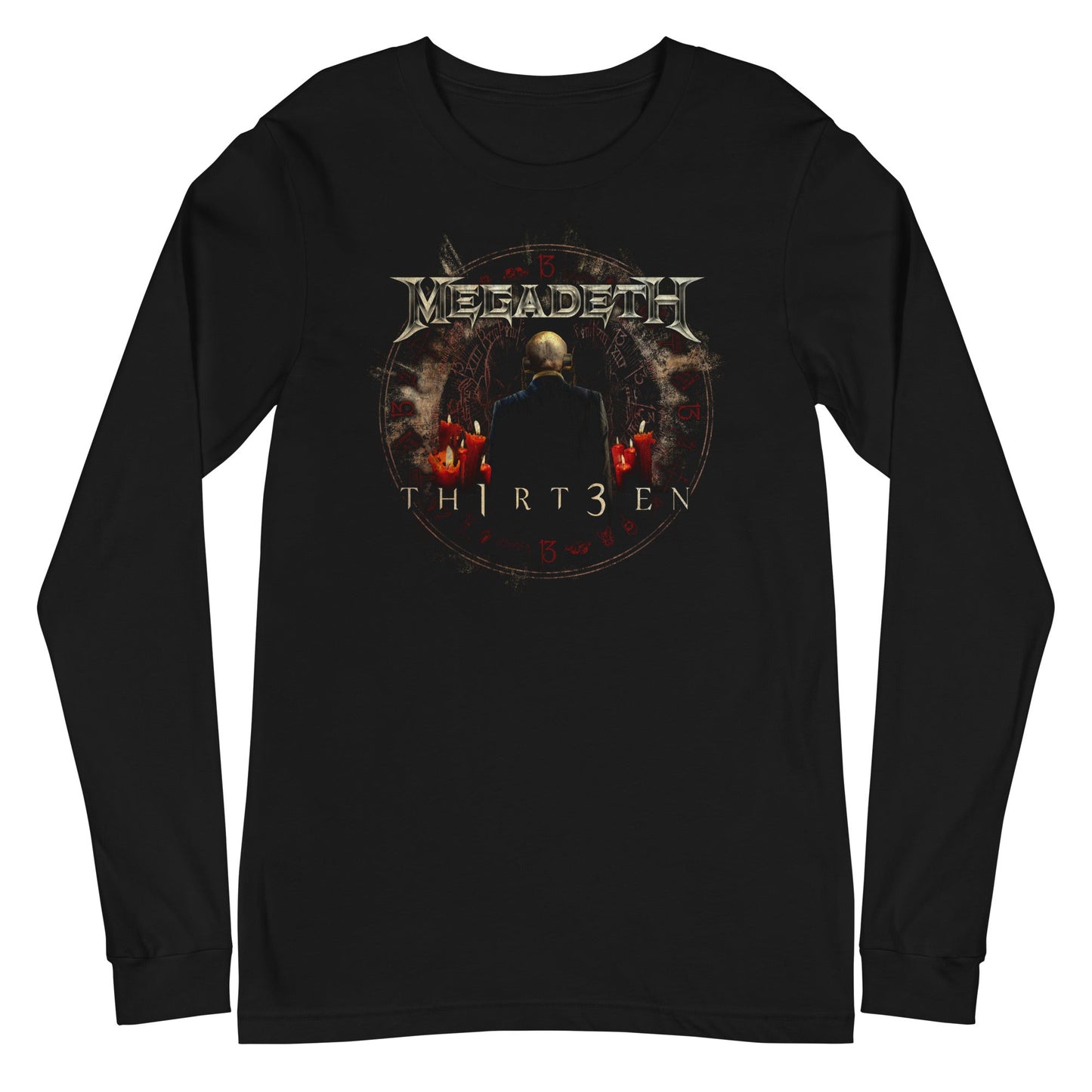 MerchMoment Megadeth - Th1rt3en Long Sleeve T-Shirt [Apparel] Black
