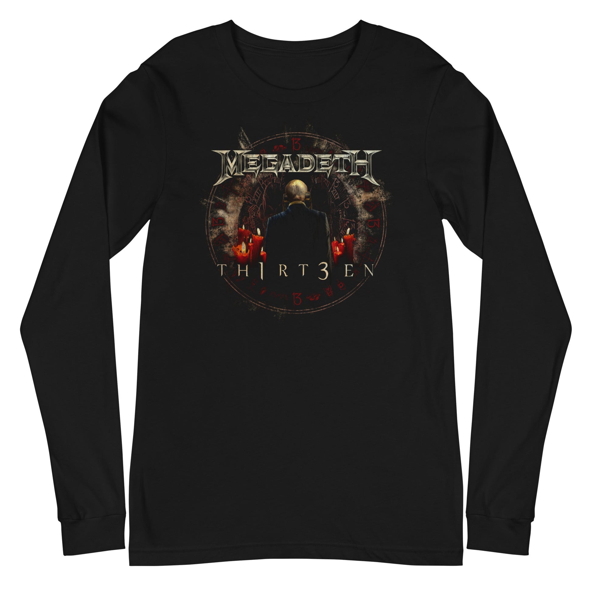 MerchMoment Megadeth - Th1rt3en Long Sleeve T-Shirt [Apparel] Black