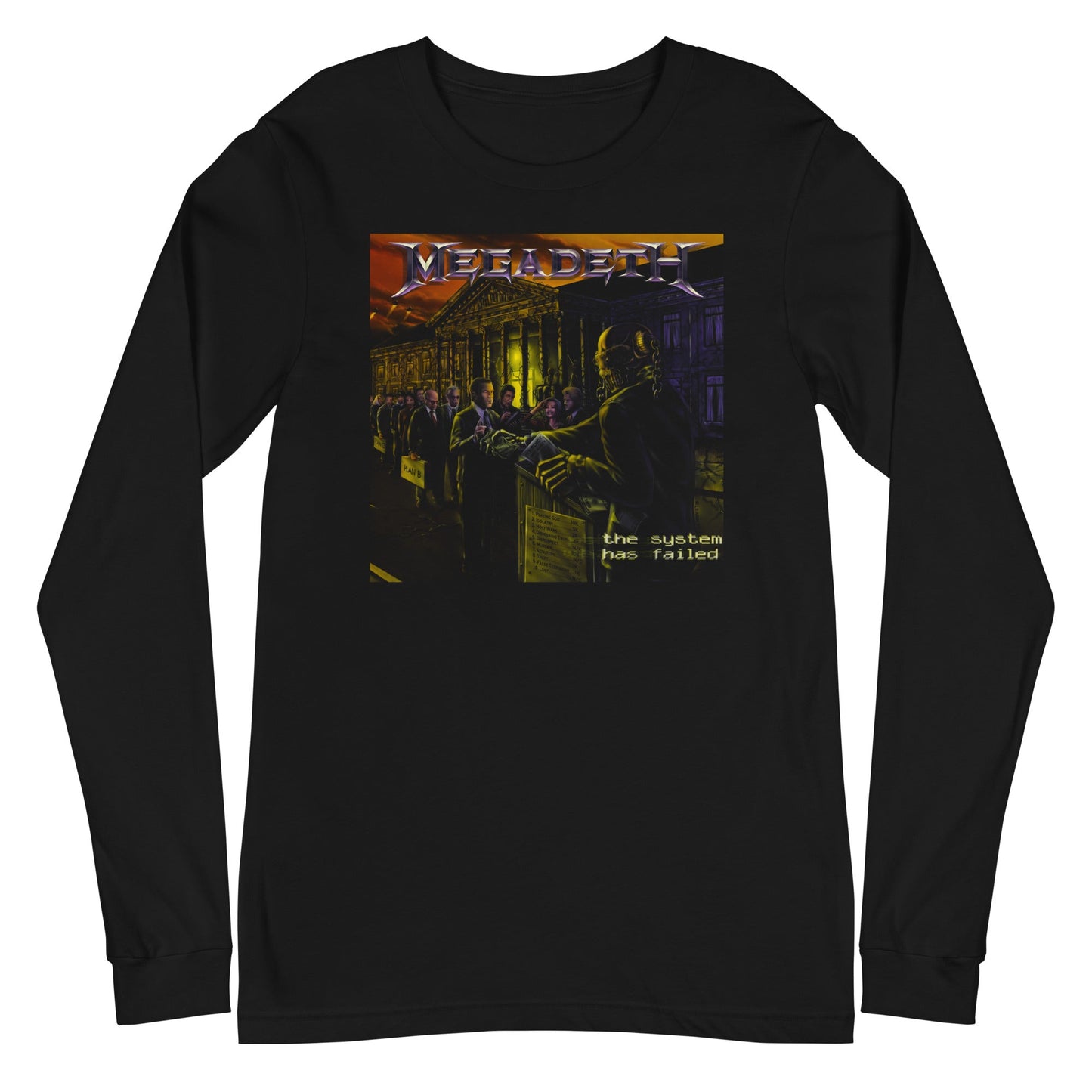 MerchMoment Megadeth - The System Has Failed Long Sleeve T-Shirt [Apparel] Black