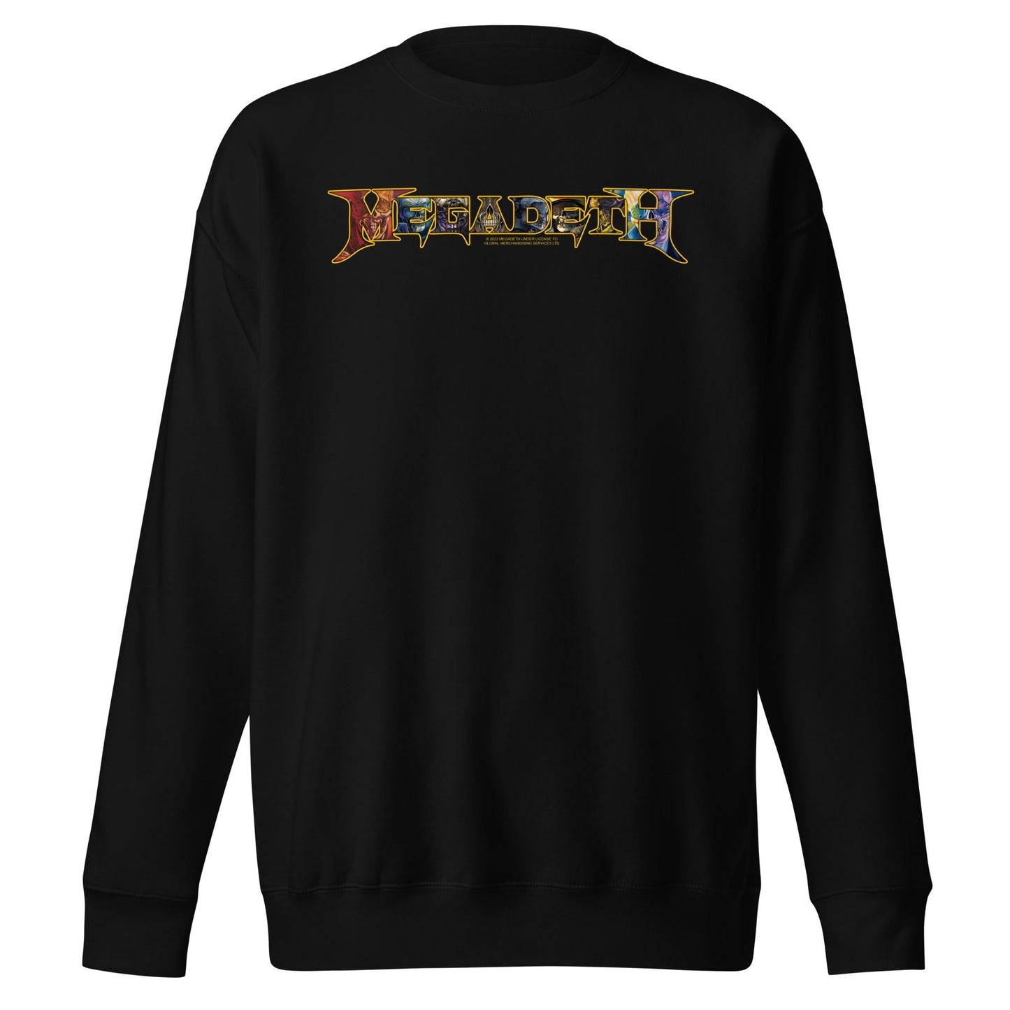MERCHMOMENT Megadeth - Vic Lettered Logo Sweatshirt [Apparel] - Rock Band Apparel