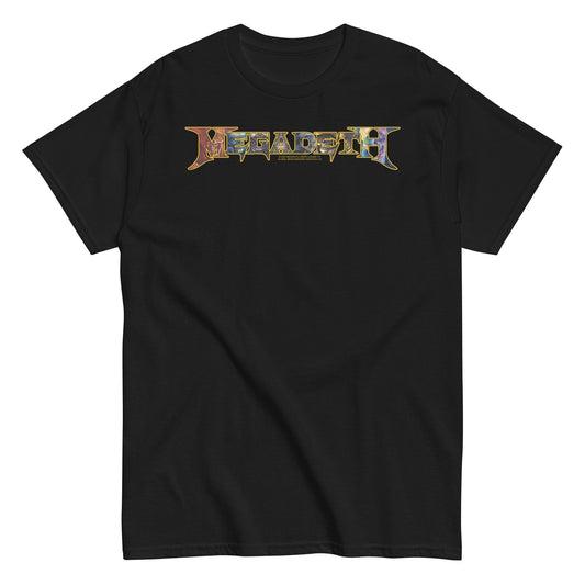 MERCHMOMENT Megadeth - Vic Lettered Logo T-Shirt [Apparel] - Rock Band Apparel