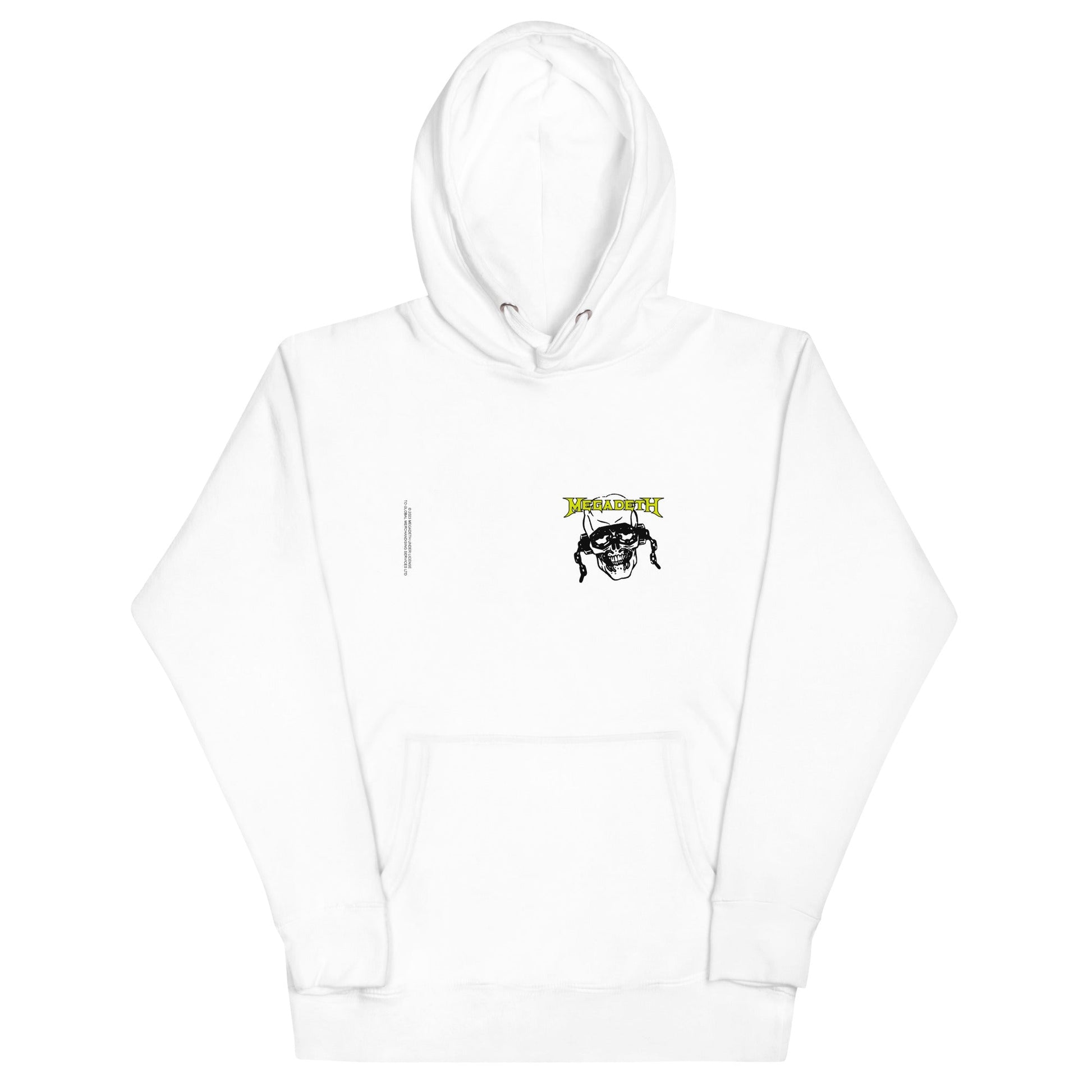 MerchMoment Megadeth - Vic Stamp Hoodie [Apparel] White