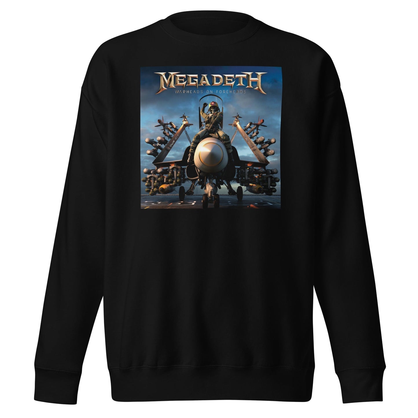 MerchMoment Megadeth - Warheads on Foreheads Sweatshirt [Apparel] Black