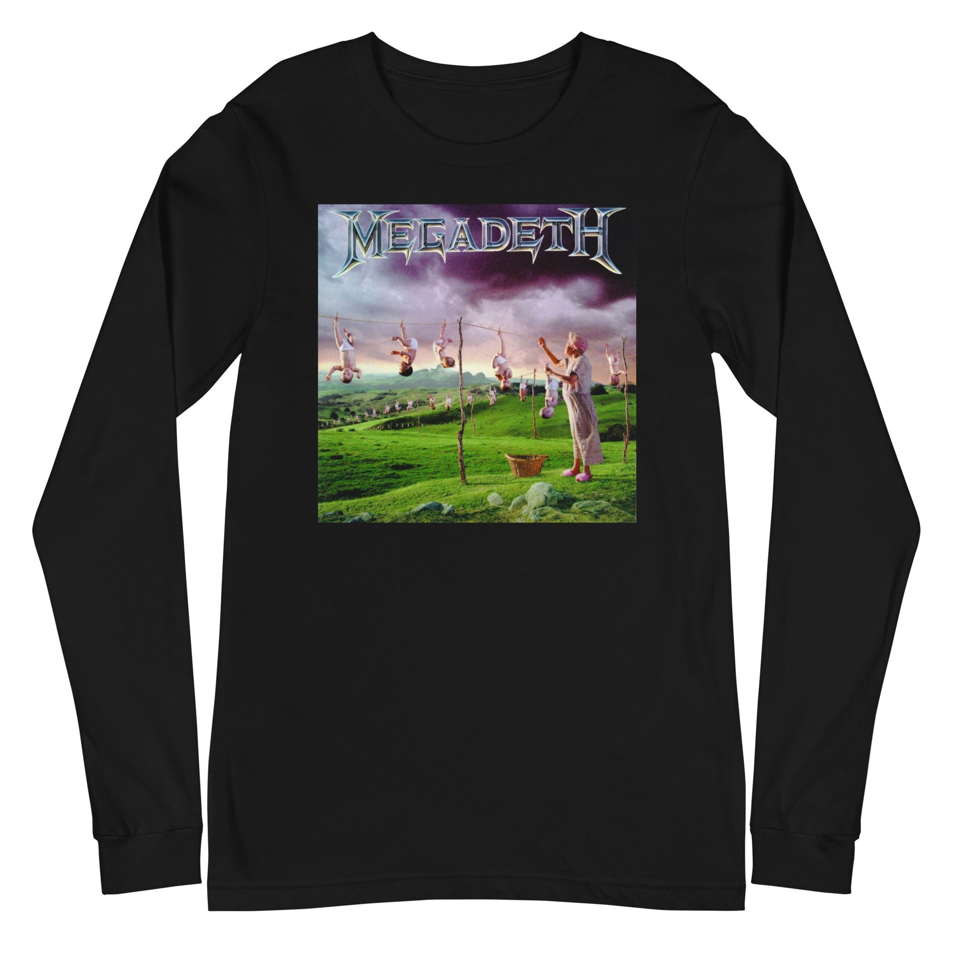 MerchMoment Megadeth - Youthanasia Long Sleeve T-Shirt [Apparel] Black
