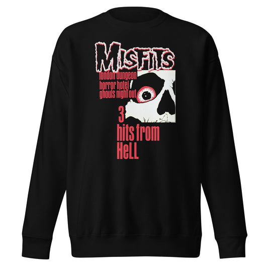 MERCHMOMENT Misfits - 3 Hits From Hell Sweatshirt [Apparel] - Rock Band Apparel