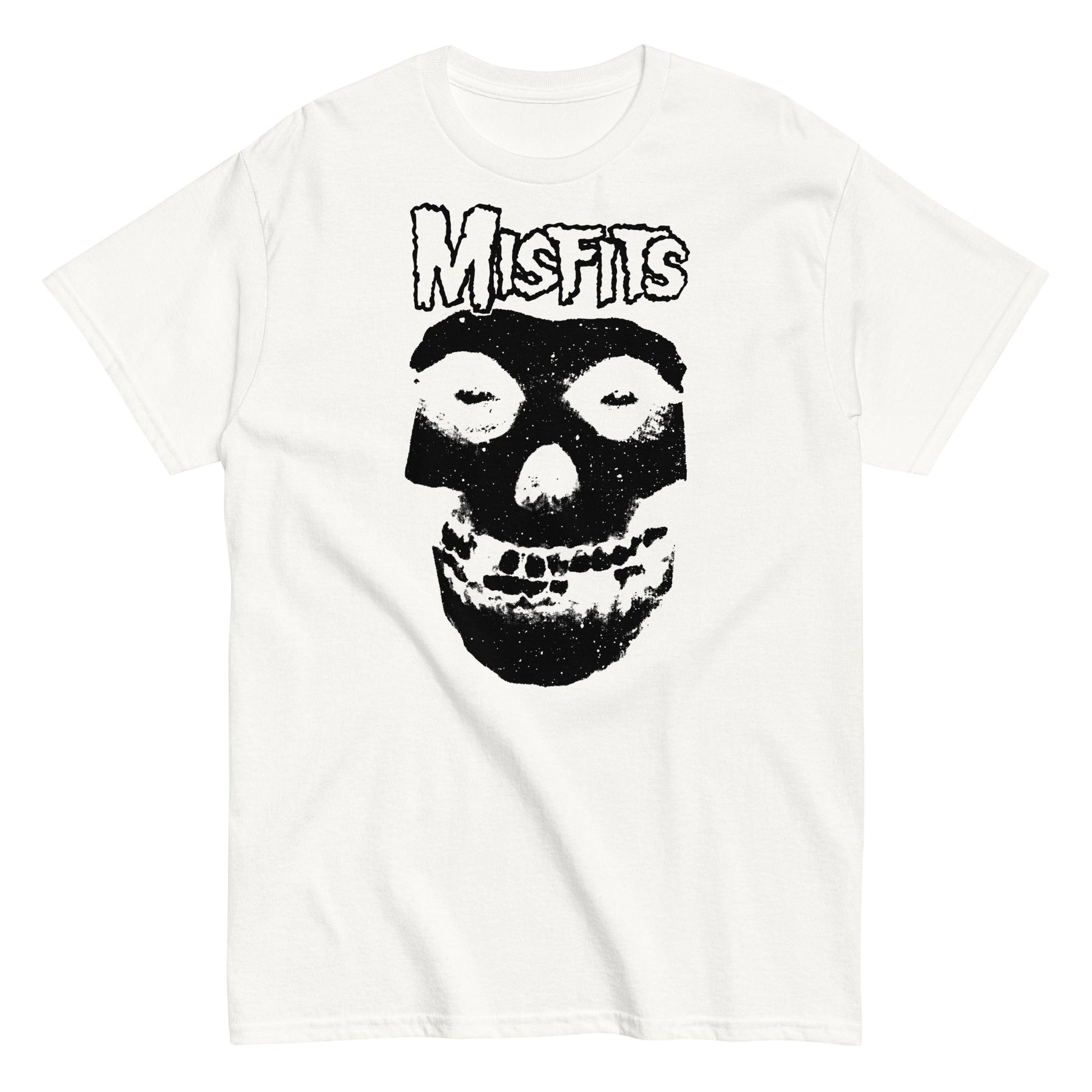 MerchMoment Misfits - Black Skull T-Shirt [Apparel] White