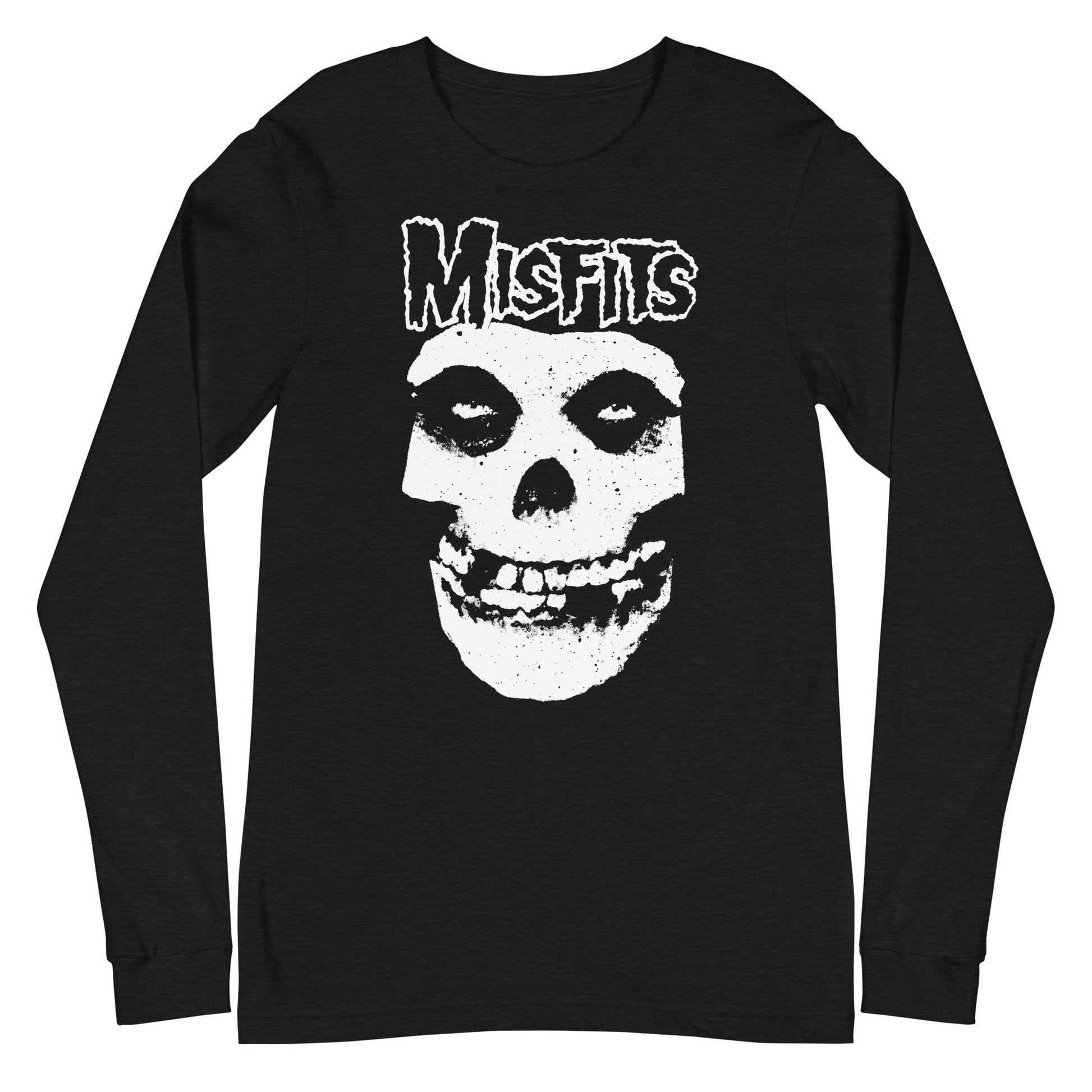 MerchMoment Misfits - Classic Skull Logo Long Sleeve T-Shirt [Apparel] Black