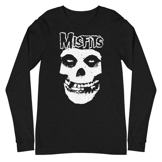 MerchMoment Misfits - Classic Skull Logo Long Sleeve T-Shirt [Apparel] Black