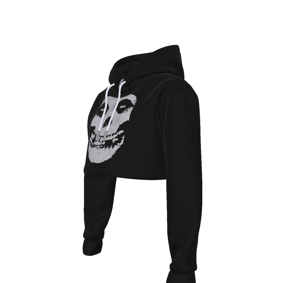MerchMoment Misfits Classic Skull Women's Cropped Hoodie [Apparel] As Shown
