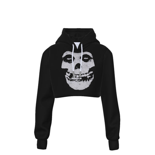 MerchMoment Misfits Classic Skull Women's Cropped Hoodie [Apparel] As Shown