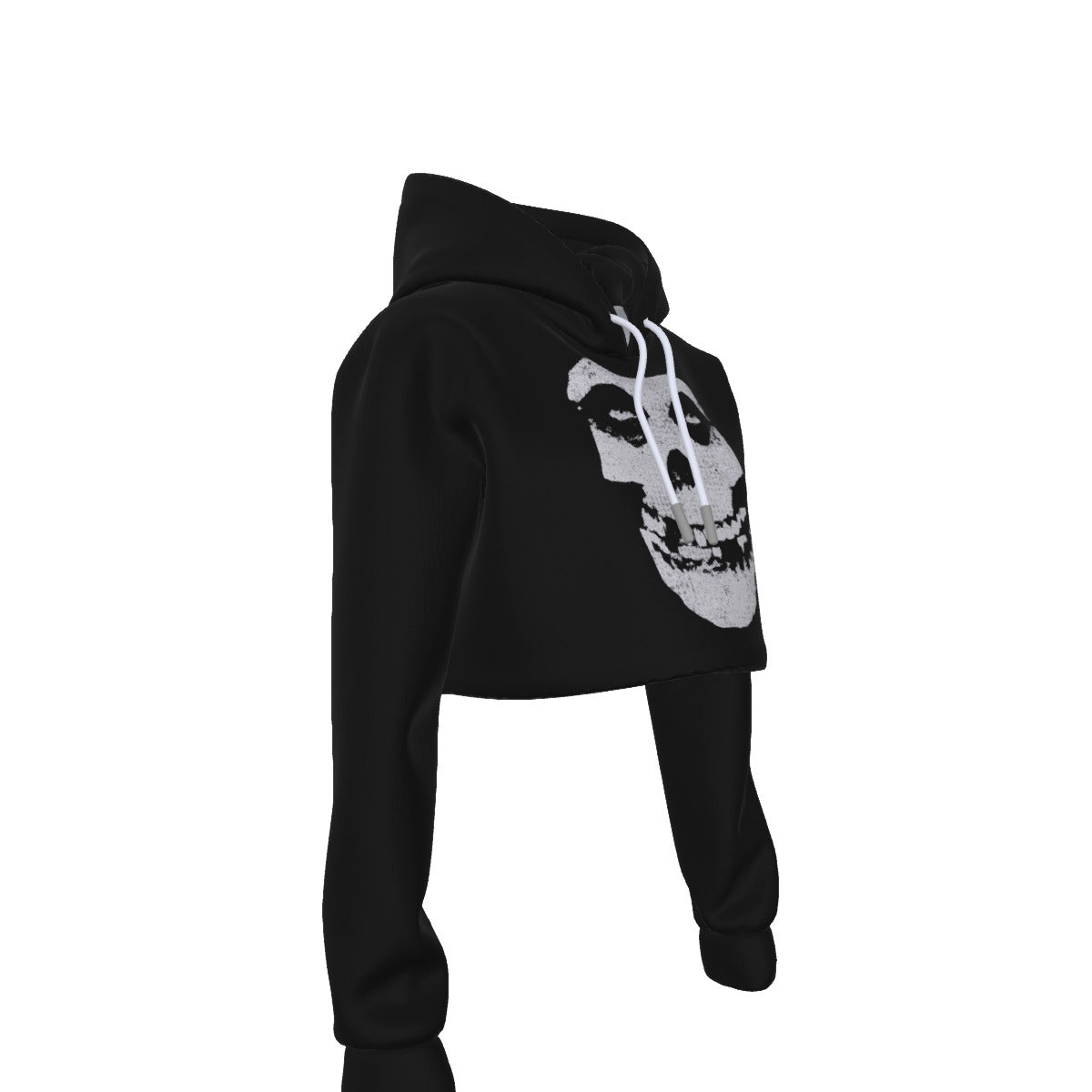MerchMoment Misfits Classic Skull Women's Cropped Hoodie [Apparel] As Shown