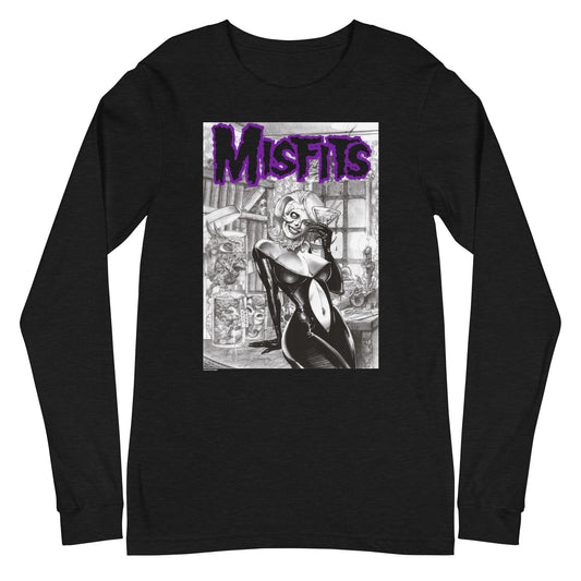 MERCHMOMENT Misfits - Cocktail Dress Long Sleeve T-Shirt [Apparel] - Rock Band Apparel