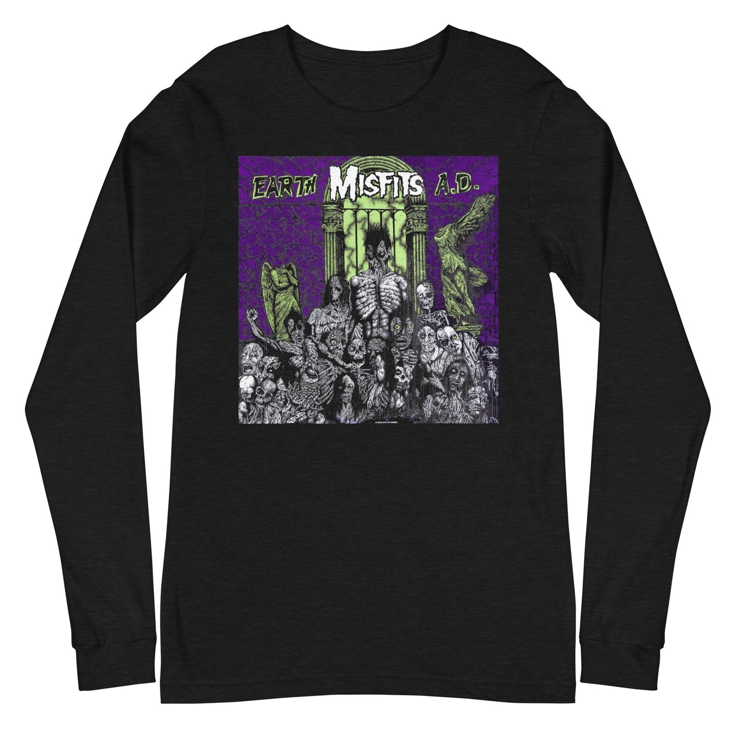 MerchMoment Misfits - Earth Long Sleeve T-Shirt [Apparel] Black