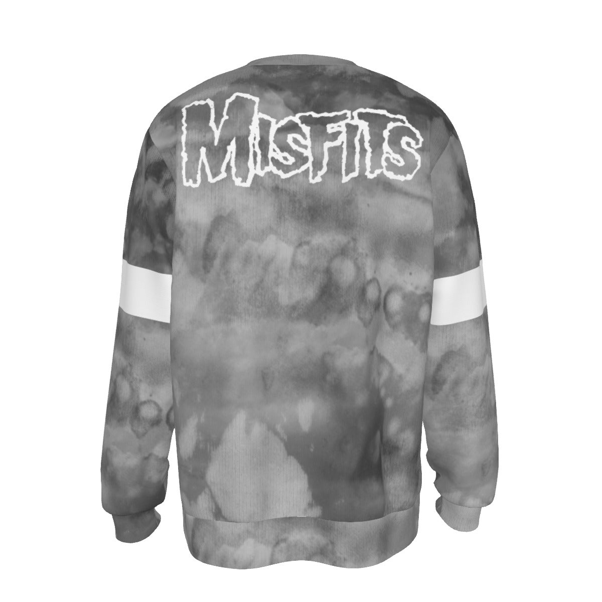 MERCHMOMENT Misfits Folded Skull All Over Print Sweatshirt [Apparel] - Rock Band Apparel