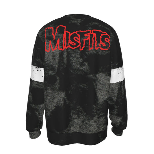 MERCHMOMENT Misfits Giant Skull All Over Print Sweatshirt [Apparel] - Rock Band Apparel