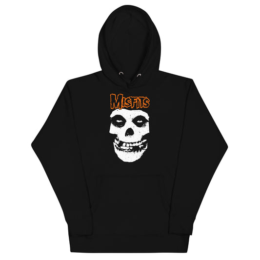 MerchMoment Misfits - Orange Skull Hoodie [Apparel] Black