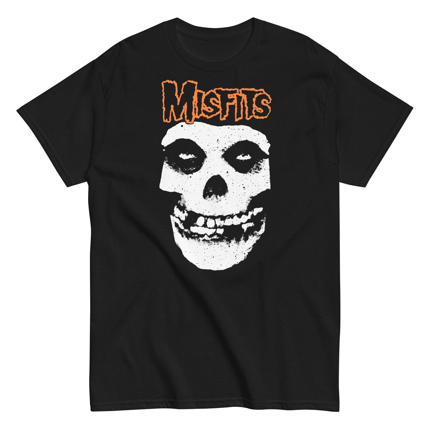 MerchMoment Misfits - Orange Skull T-Shirt [Apparel] Black
