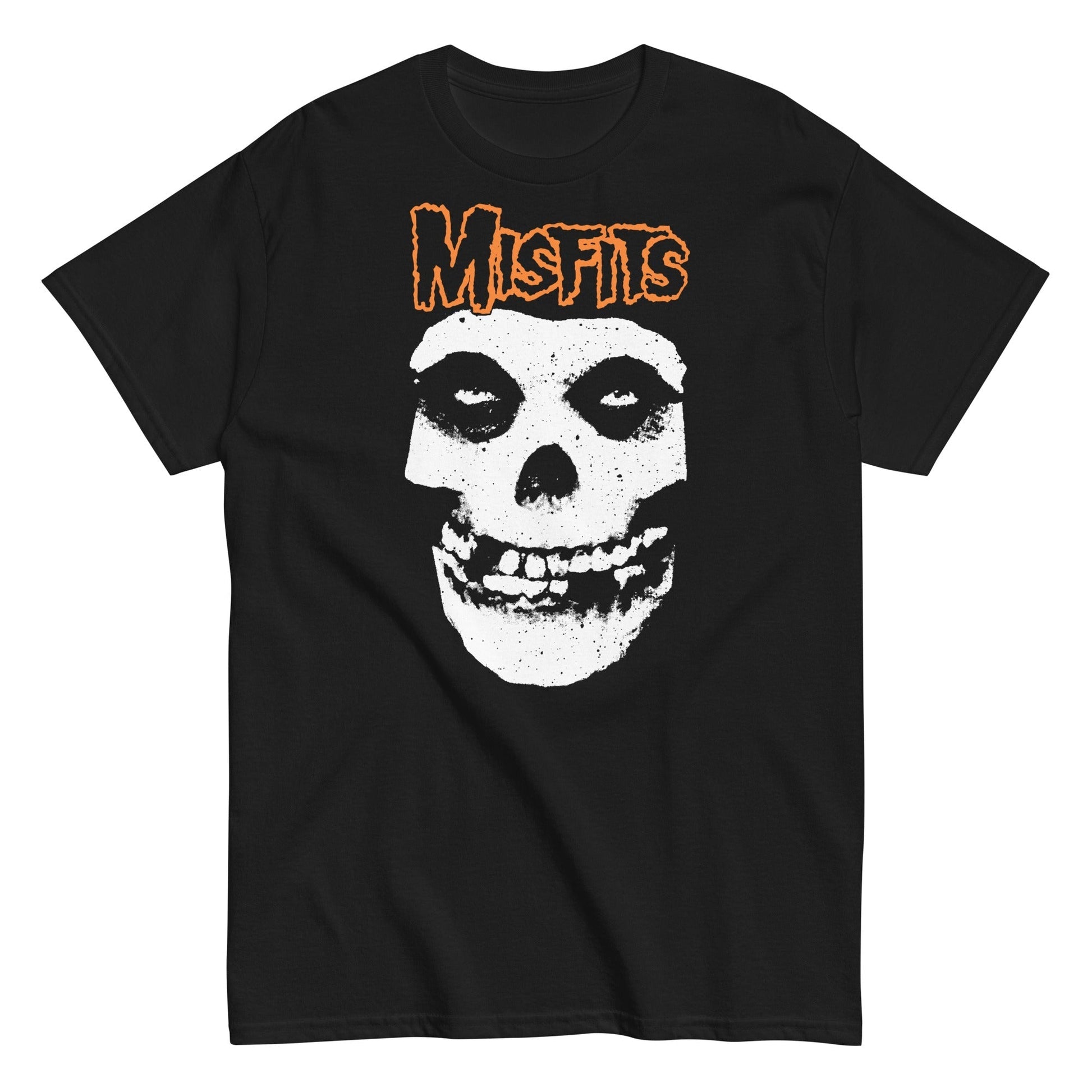 MerchMoment Misfits - Orange Skull T-Shirt [Apparel] Black