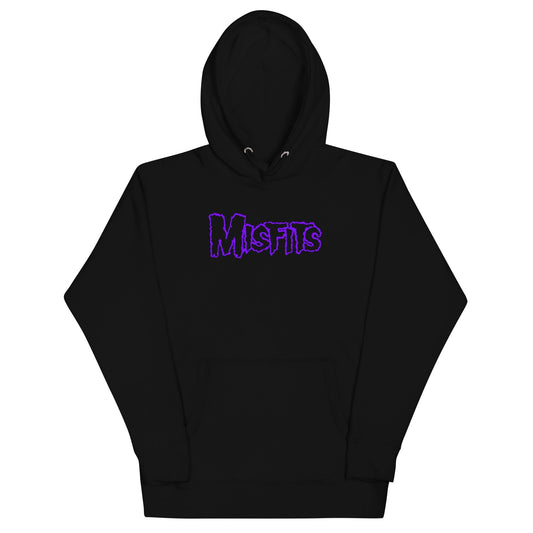 MERCHMOMENT Misfits - Purple Drip Logo Hoodie [Apparel] - Rock Band Apparel