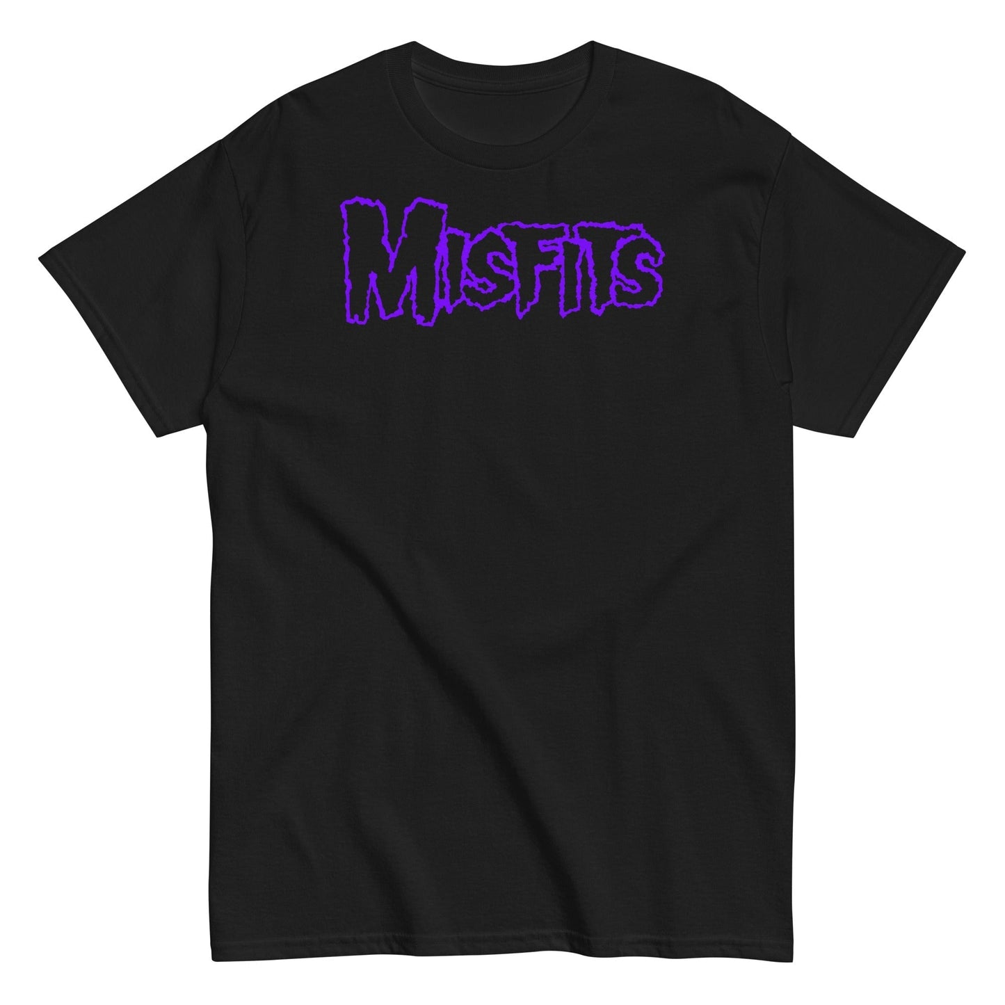 MERCHMOMENT Misfits - Purple Drip Logo T-Shirt [Apparel] - Rock Band Apparel