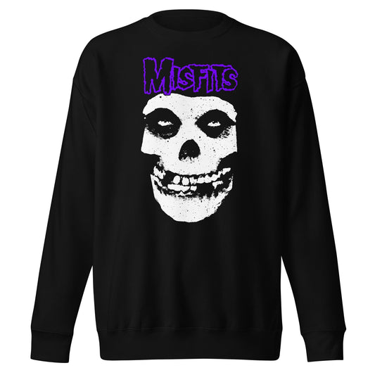 MERCHMOMENT Misfits - Purple Skull Sweatshirt [Apparel] - Rock Band Apparel