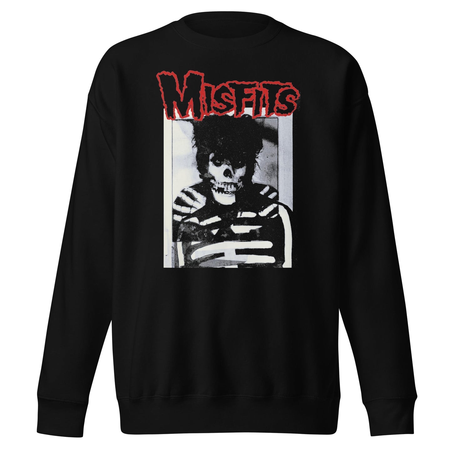 MerchMoment Misfits - Skull Hair Sweatshirt [Apparel] Black