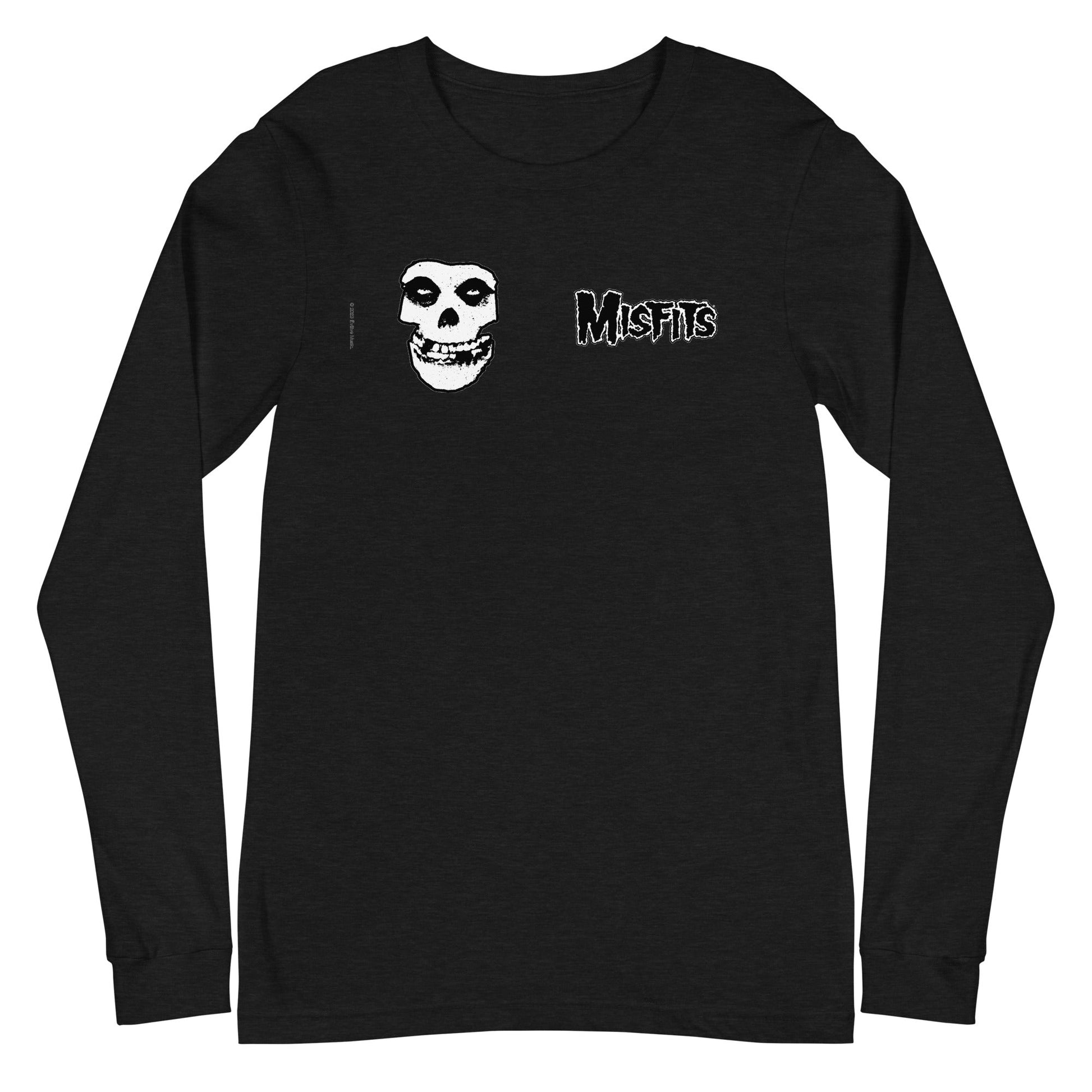 MERCHMOMENT Misfits - Small Skull Long Sleeve T-Shirt [Apparel] - Rock Band Apparel