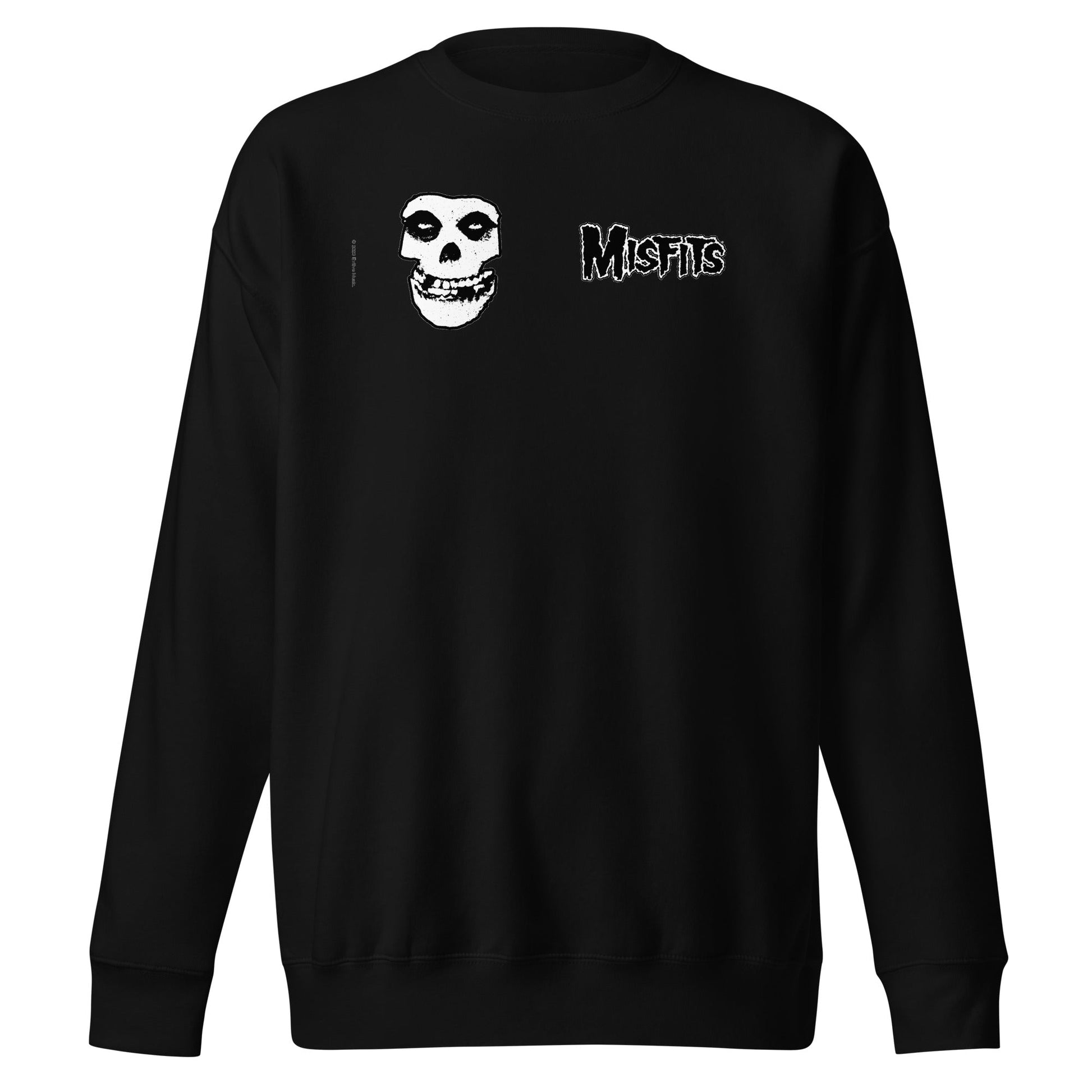 MerchMoment Misfits - Small Skull Sweatshirt [Apparel] Black