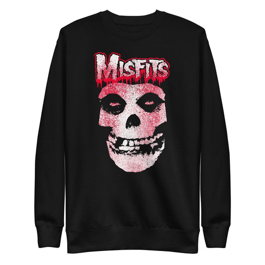 MerchMoment Misfits - Tagged Skull Sweatshirt [Apparel] Black