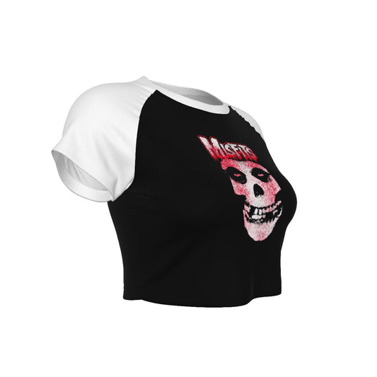 MerchMoment Misfits Tagged Skull Women's Crop Top [Apparel] As Shown