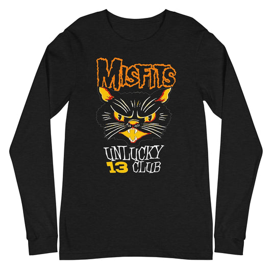 MERCHMOMENT Misfits - Unlucky 13 Club Long Sleeve T-Shirt [Apparel] - Rock Band Apparel