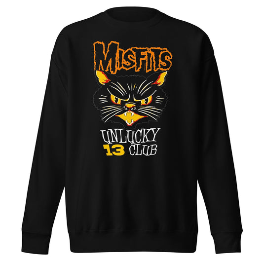 MerchMoment Misfits - Unlucky 13 Club Sweatshirt [Apparel] Black