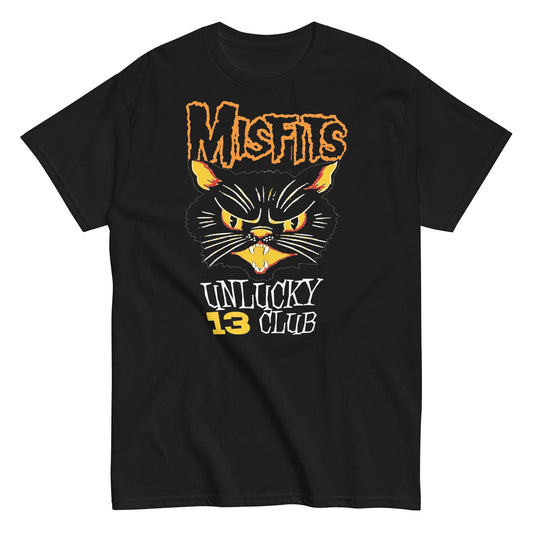 MerchMoment Misfits - Unlucky 13 Club T-Shirt [Apparel] Black