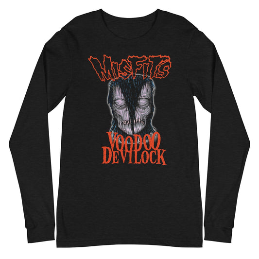 MERCHMOMENT Misfits - VooDoo Devilock Long Sleeve T-Shirt [Apparel] - Rock Band Apparel