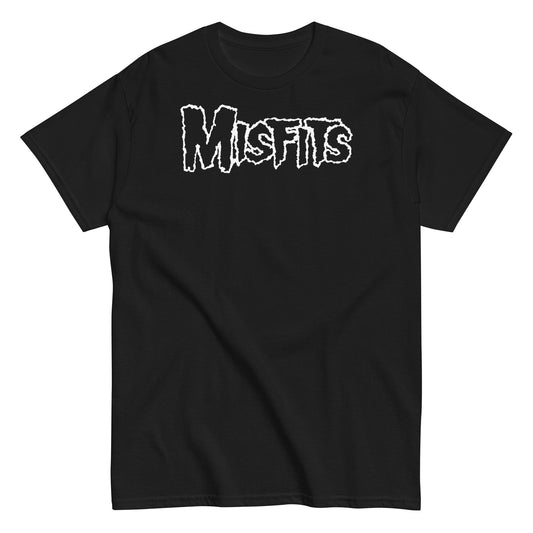 MERCHMOMENT Misfits - White Drip Logo T-Shirt [Apparel] - Rock Band Apparel