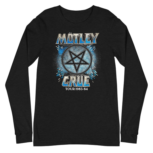 MerchMoment Motley Crue - 83-84 Tour Long Sleeve T-Shirt [Apparel] Black