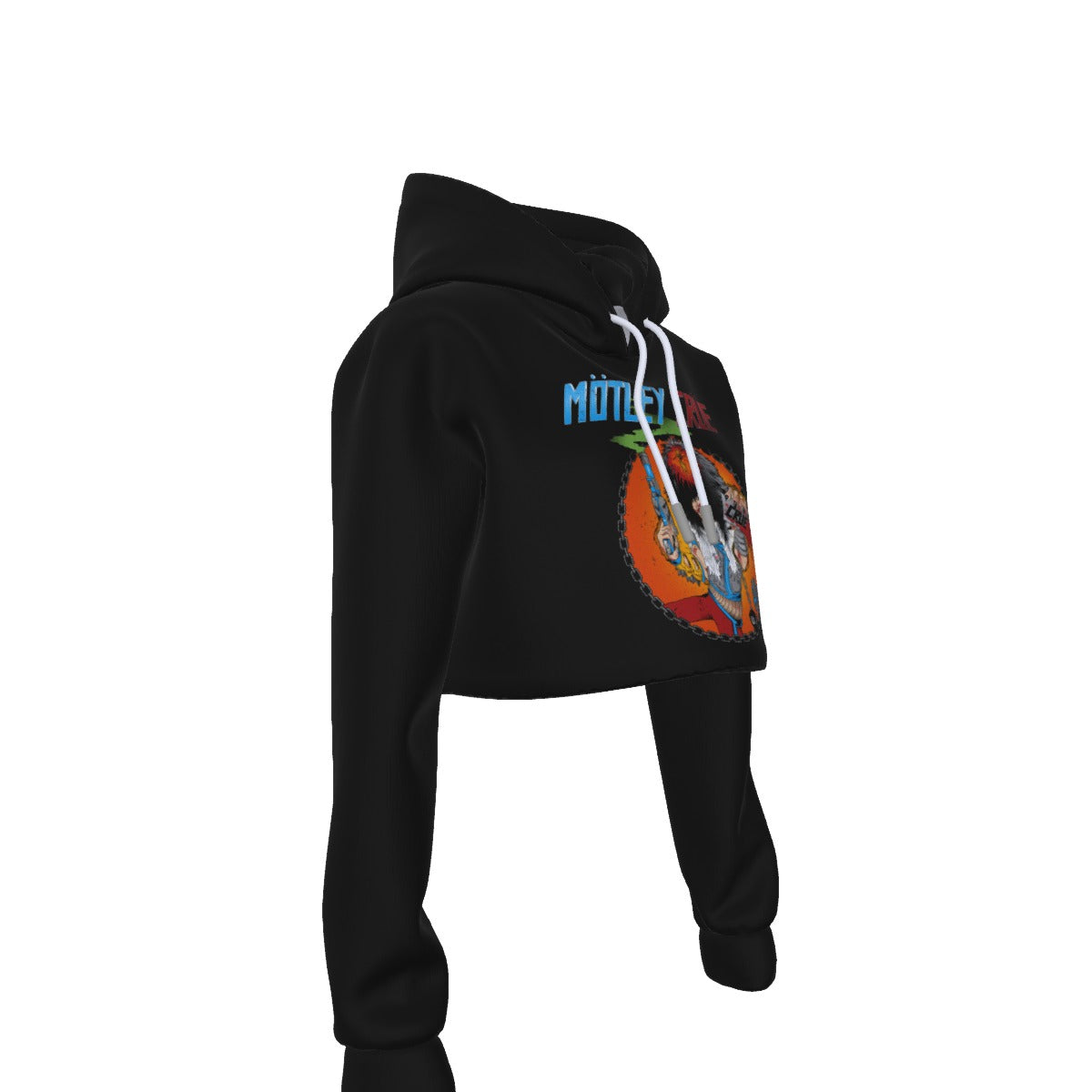 MerchMoment Motley Crue Allister Fiend Women's Cropped Hoodie [Apparel] As Shown