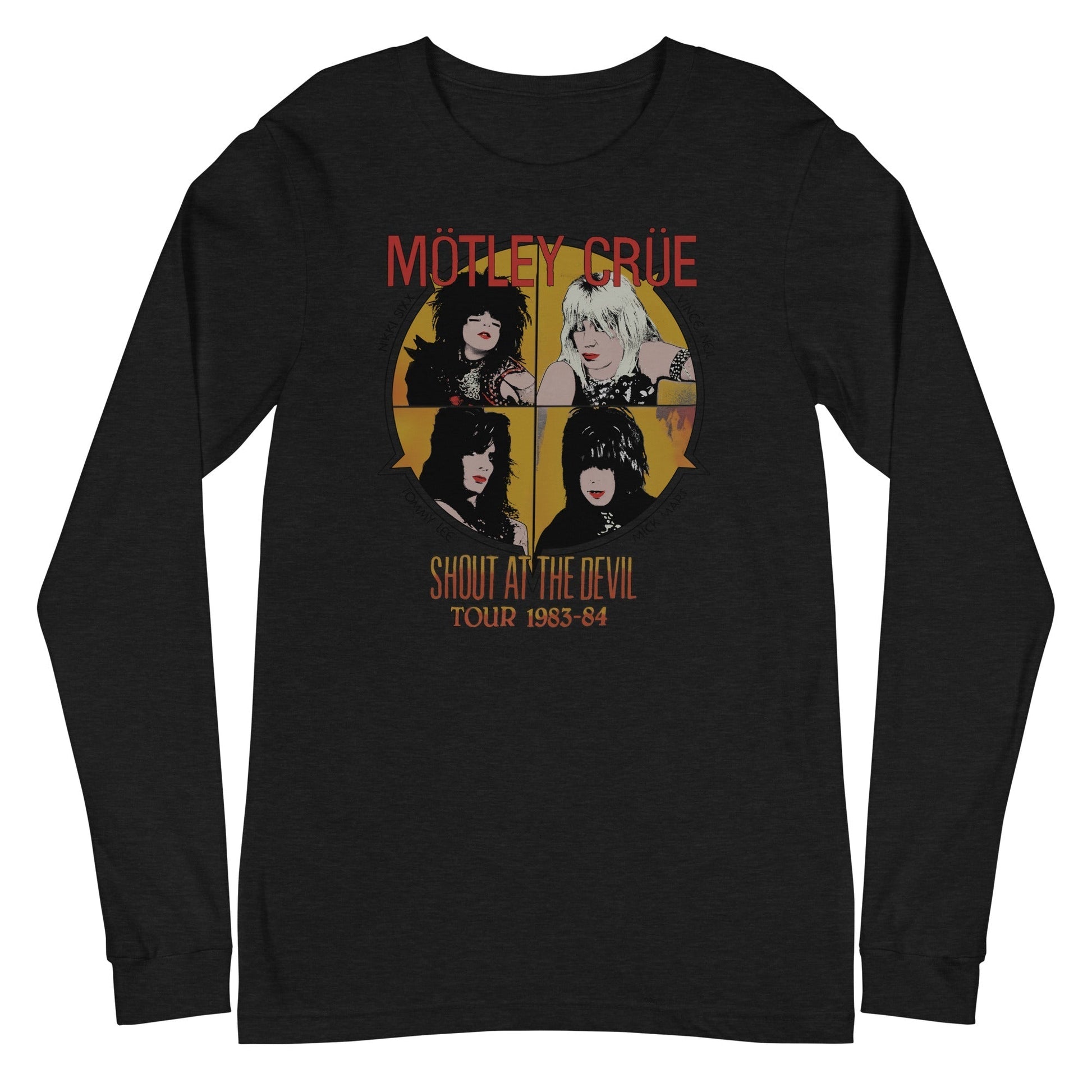 MerchMoment Motley Crue - Always on Tour Long Sleeve T-Shirt [Apparel] Black