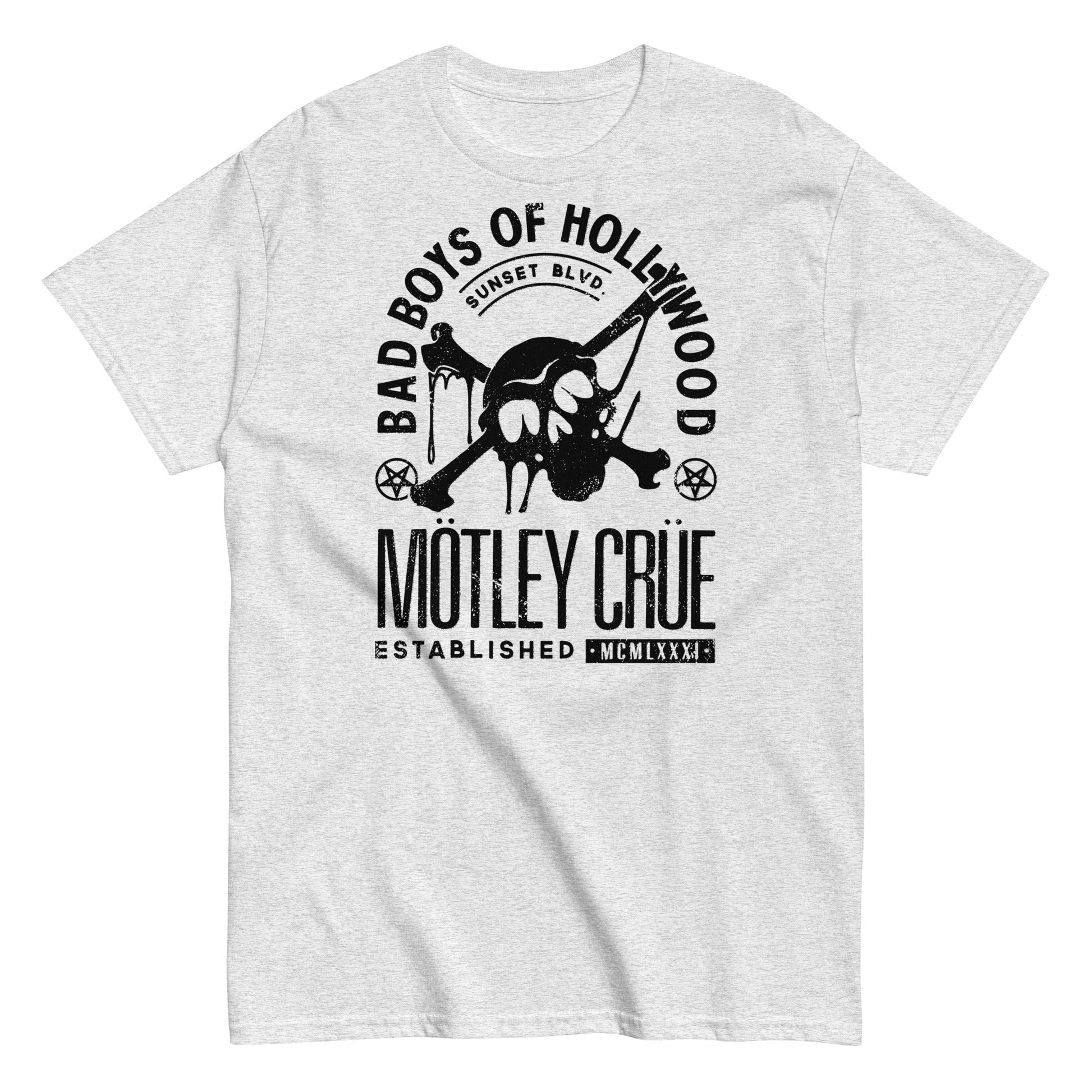 MerchMoment Motley Crue - Bad Boys of Hollywood T-Shirt [Apparel] White