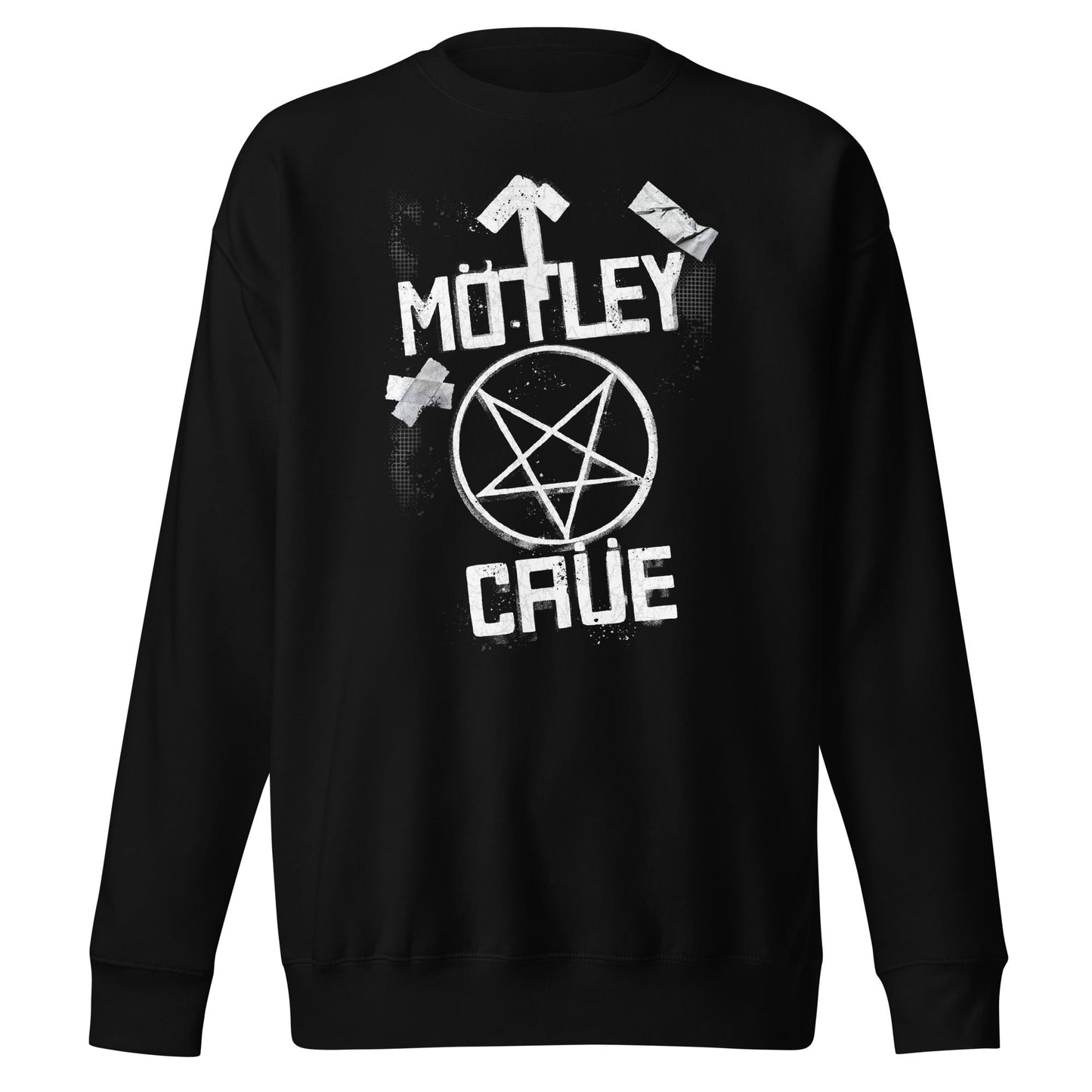 MERCHMOMENT Motley Crue - Black and White Logo Sweatshirt [Apparel] - Rock Band Apparel
