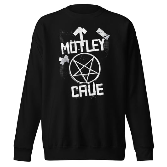 MERCHMOMENT Motley Crue - Black and White Logo Sweatshirt [Apparel] - Rock Band Apparel