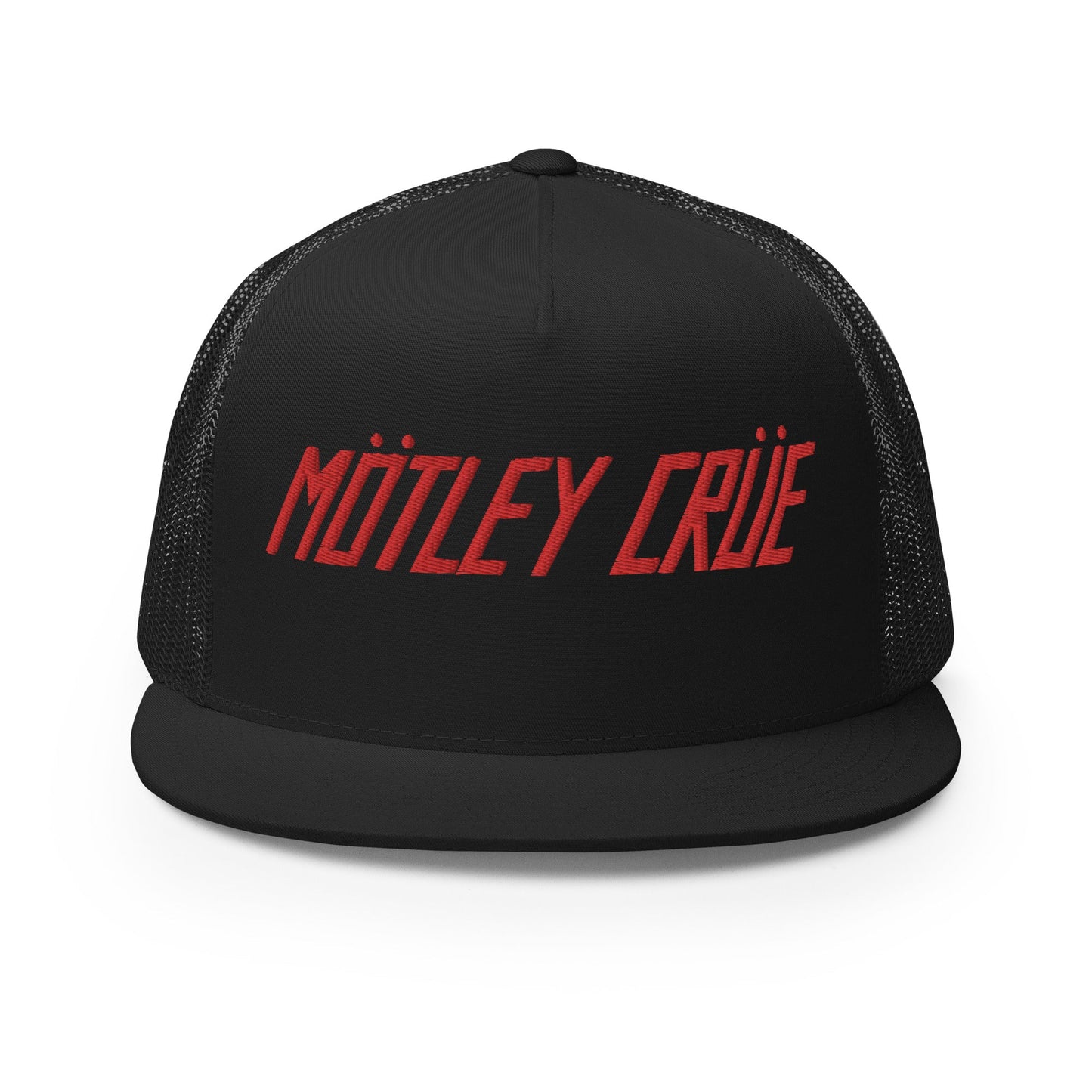 MERCHMOMENT Motley Crue Classic Logo Embroidered Trucker Hat [Apparel] - Rock Band Apparel