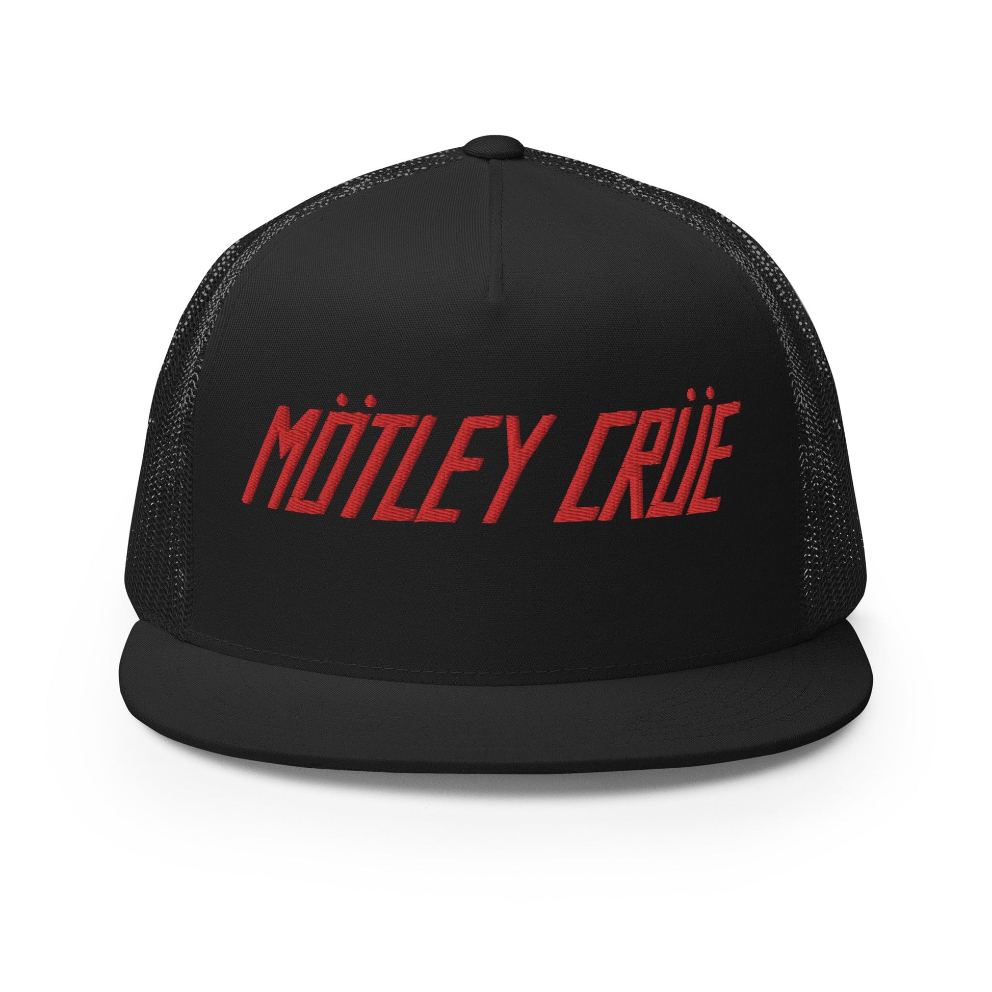 MERCHMOMENT Motley Crue Classic Logo Embroidered Trucker Hat [Apparel] - Rock Band Apparel