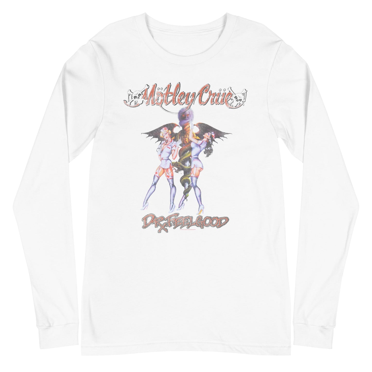 MERCHMOMENT Motley Crue - Dr. Feelgood Long Sleeve T-Shirt [Apparel] - Rock Band Apparel